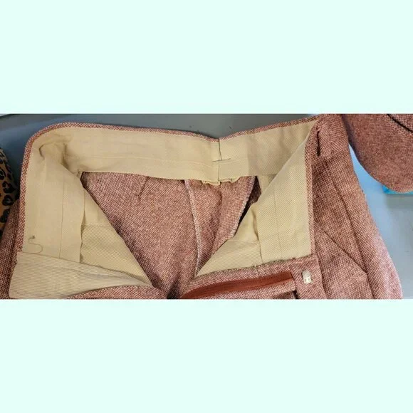 FABULOUS 3-PIECE VINTAGE TWEED SUIT 1970'S ERA - Picture 6 of 11